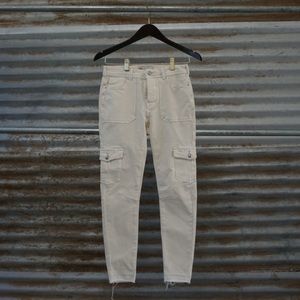 White/ Beige Free People Jeans